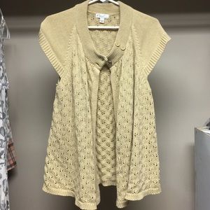 💖KIM ROGERS💖 Crochet Button Up Cardigan